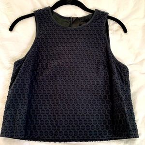 Rag & Bone Black Textured Shell Top - XS